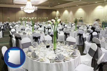 a wedding banquet catering hall - with Arizona icon