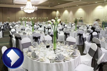 a wedding banquet catering hall - with Washington, DC icon