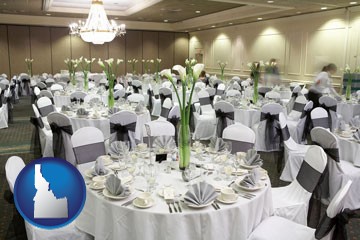 a wedding banquet catering hall - with Idaho icon