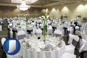 a wedding banquet catering hall - with Indiana icon