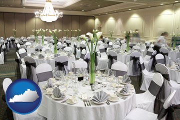 a wedding banquet catering hall - with Kentucky icon