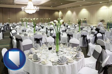 a wedding banquet catering hall - with Nevada icon