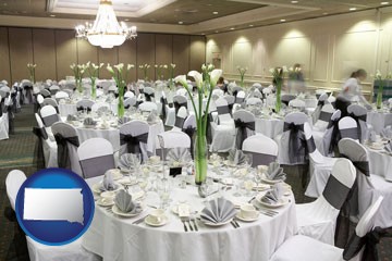 a wedding banquet catering hall - with South Dakota icon