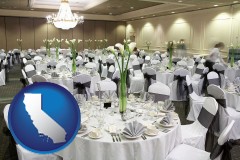 a wedding banquet catering hall - with CA icon